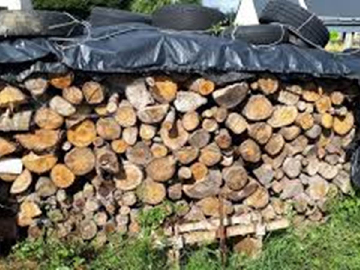 Une demie corde de bois