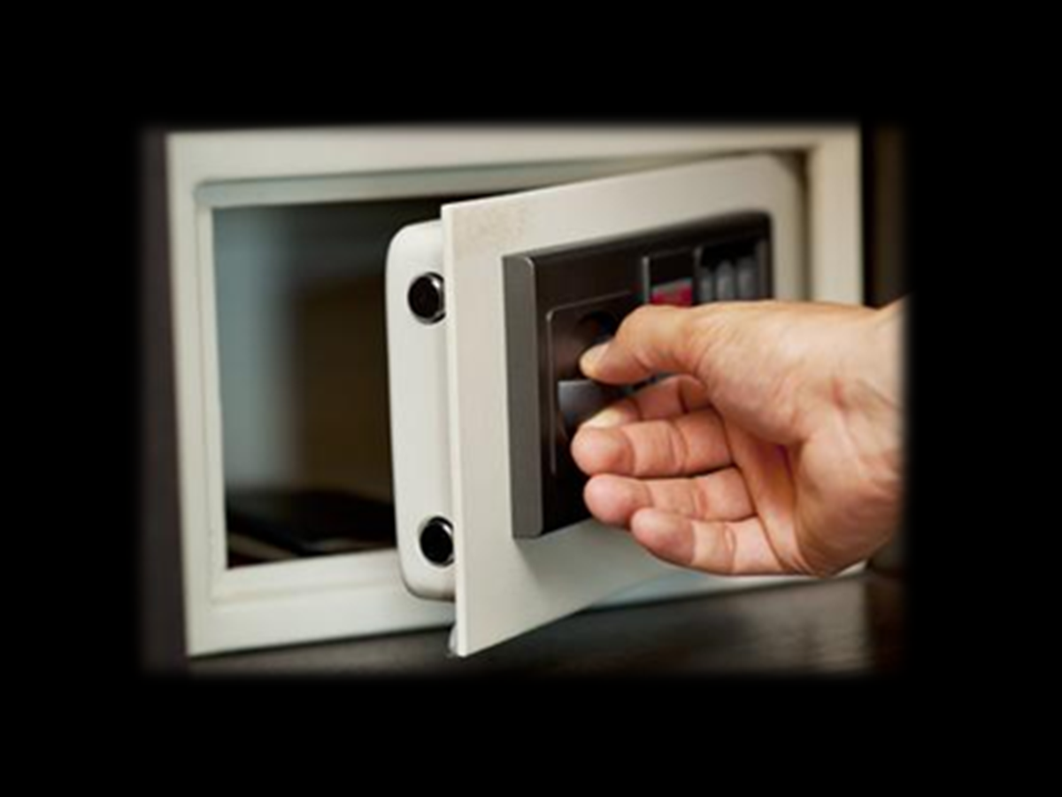 mini-coffre sécurisé en chambre