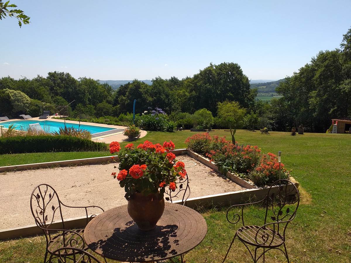 Vue côté piscine