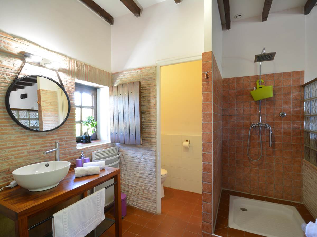 la salle de bain avec douche a l italienne
