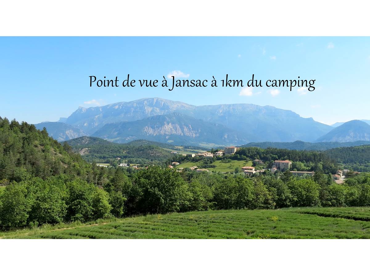 Point de vue à Jansac à 1km du camping