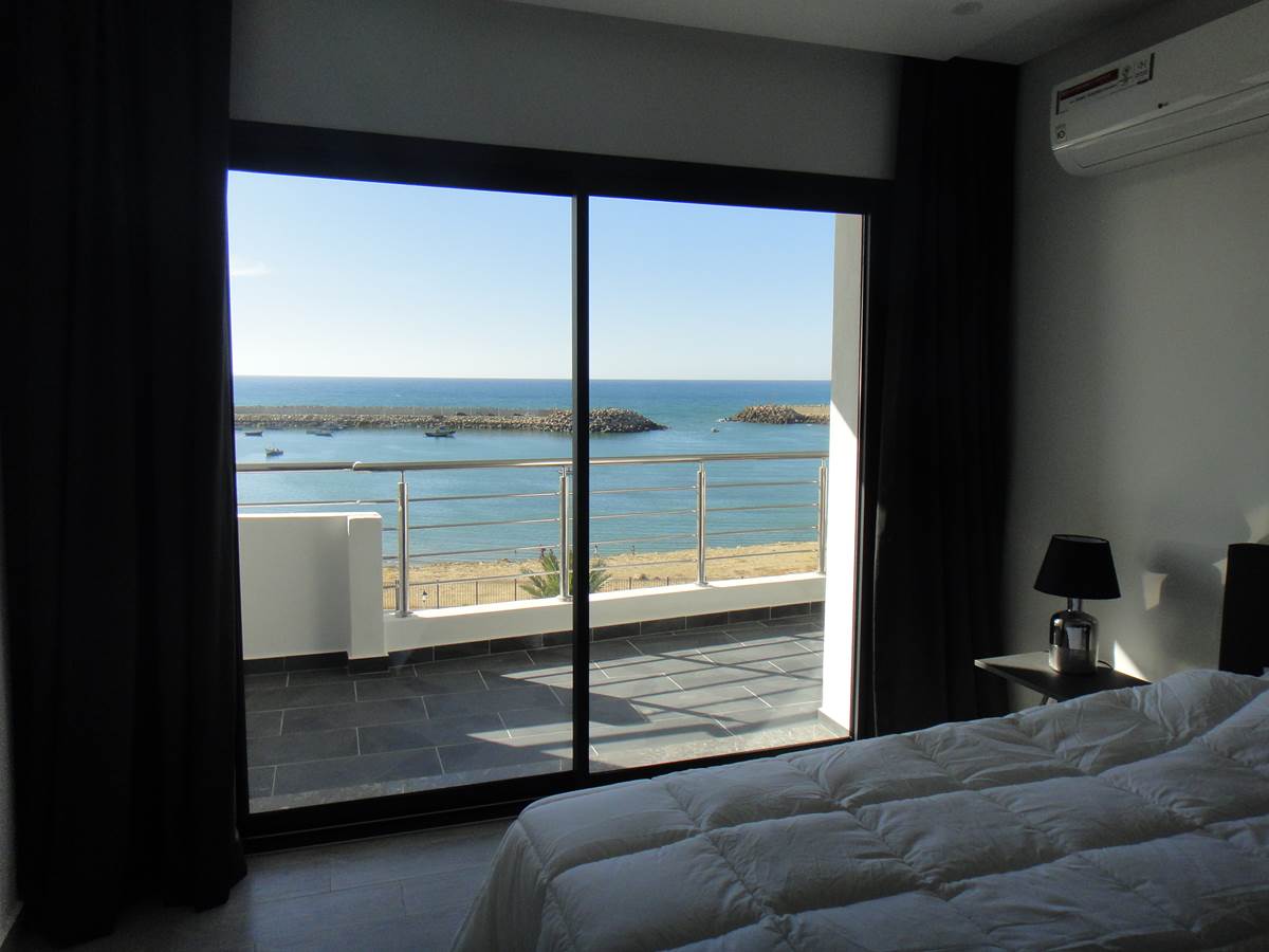Chambre des appartements vue mer