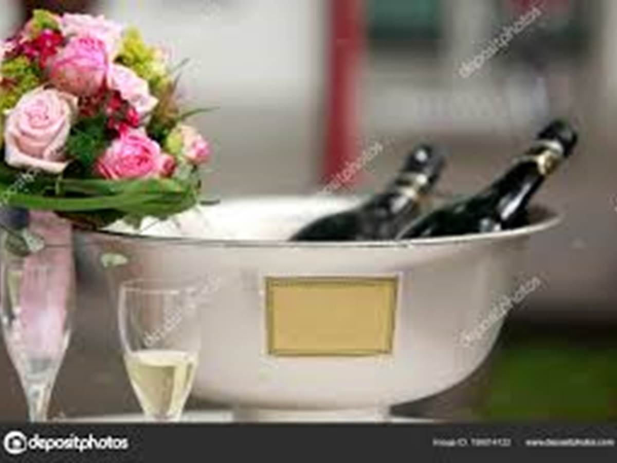 Fleurs et champagne