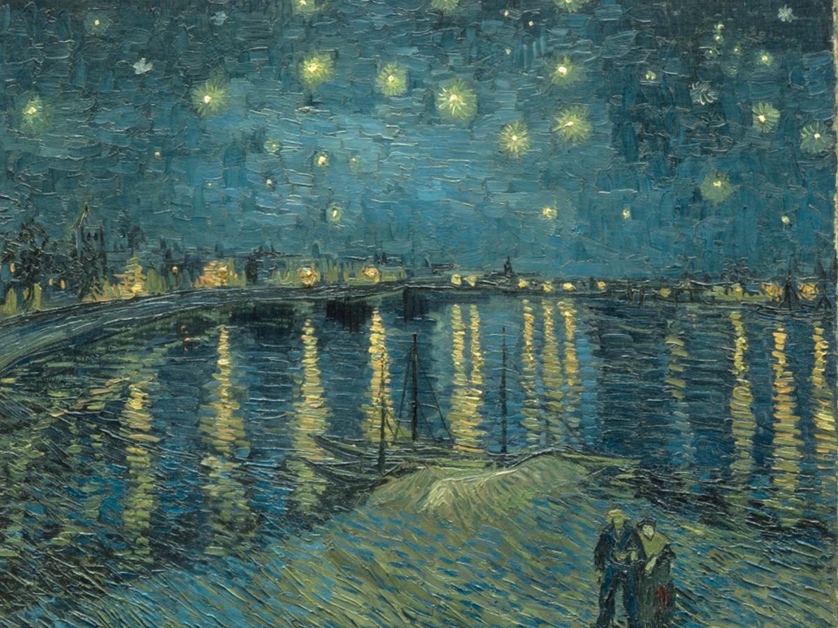 Van Gogh, Nuit étoilée sur le Rhône