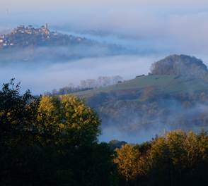 Vue sur Turenne depuis la maison des etoiles