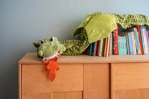 Armoire à jeux et livres pour enfants