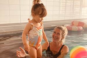 Piscine en famille