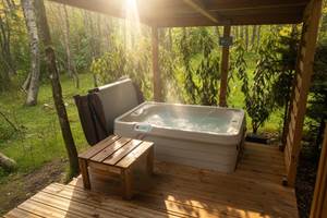 Spa privatif chauffé à 38°C