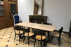 Salon bibliothèque