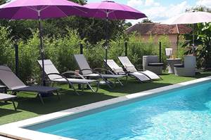 Vue sur piscine