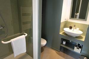 salle de bain verte