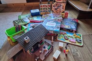 Jeux de société, livres et bandes dessinées