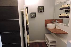 Salle de bain (douche italienne + WC)