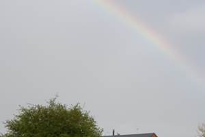 Cabane de l'Ecureuil et arc en ciel