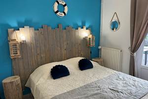 Chambre bord de mer lit 160x200