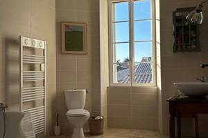 Salle de bain - Château La Fon du Berger gîte en Haut-Médoc et Pauillac