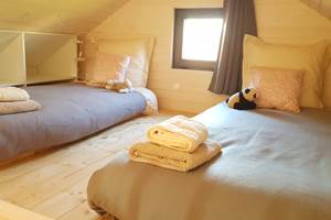 Cabane de l'Ecureuil, chambre du haut