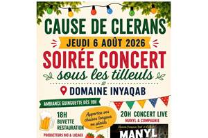 Affiche paysage concert 6 aout