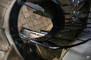 Un escalier tournant plus que centenaire