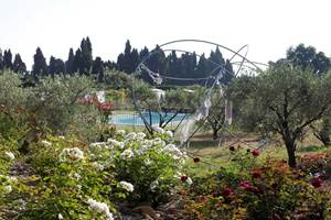 jardin artistique piscine