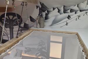 filet suspendu devant les pistes de ski relax chocolat chaud Saintes Maries de la mer