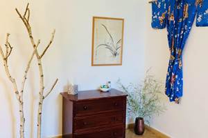 Décoration d'inspiration japonaise dans la chambre du Lotus