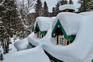 L'hiver sur les toits du Domaine le Bostonnais