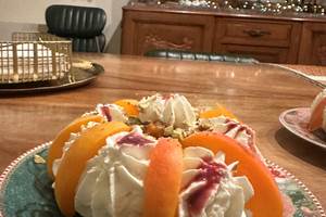 Pavlova aux abricots