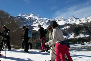 Randonnée raquettes à neige en Vallée d'Aspe (64)