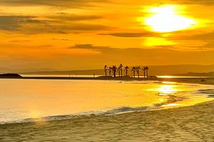 Coucher de soleil depuis la plage de Valras