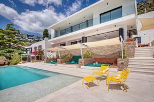 2 Oliveres depuis la piscine de 13m