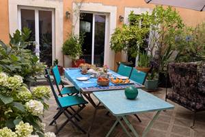 petit déjeuner au patio