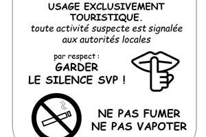 Affichage AVERTISSEMENT site