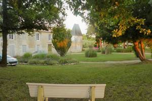 Le jardin du château au coucher du soleil