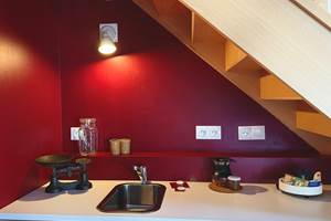 Coin cuisine de la Suite Rouge Flamand