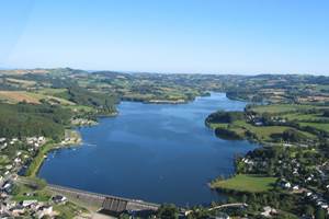 Photo aérienne du Lac de Villefranche-de-Panat