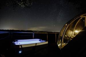 La nuit étoilée depuis le spa