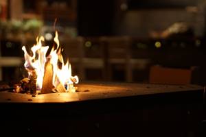 feu de cheminée chaque soir
