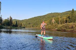 Paddle sur la rivière Bostonnais