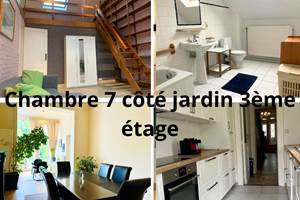 Chambre 7 côté jardin 3ème étage