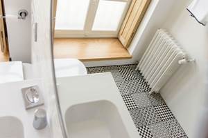 Salle de bain chambre d'hôtes Florence knoll l'Esprit du 8 en Charente Maritime