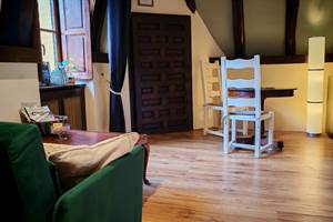 Séjour et coin cuisine Studio Vert d'Eau