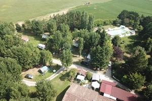 Vue aérienne du camping
