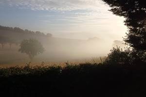 lever du jour terrasse Le Mais