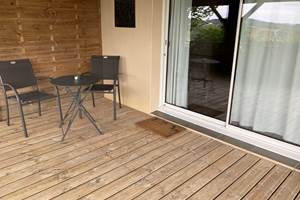 La terrasse de la chambre COULOUME