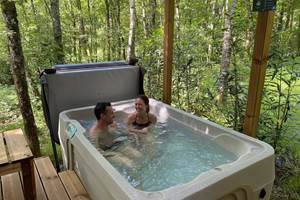 Spa privatif chauffé à 38°C sans vis à vis