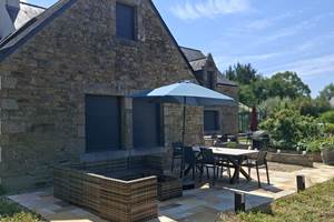 Grande terrasse maison 8 personnes Les Hauts de Locmiquel