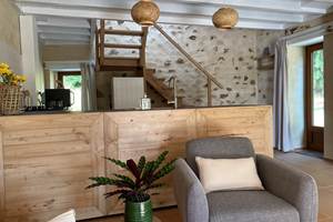 Gîte de la chevêche , séjour cosy