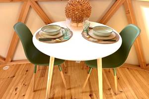 Table pour un repas romantique