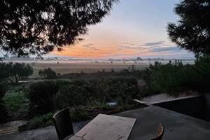coucher de soleil terrasse privée